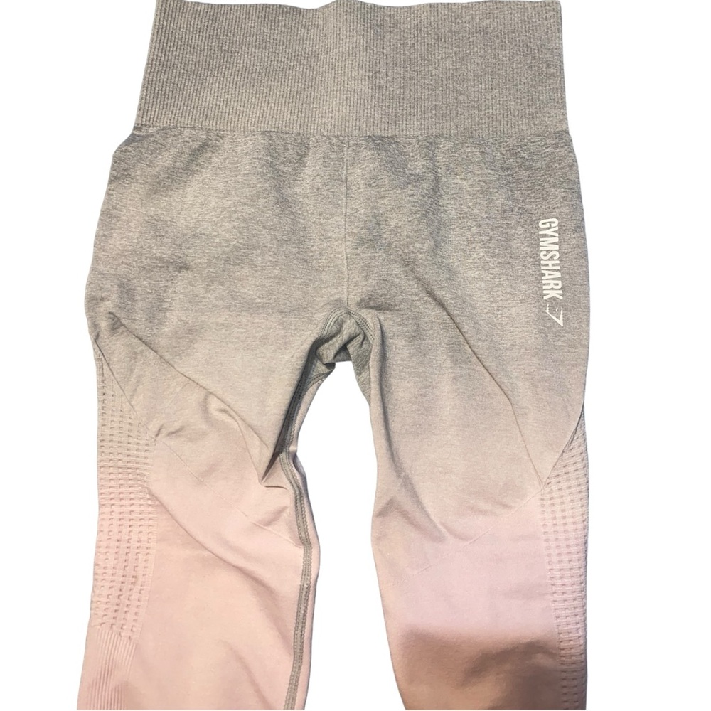 GYMSHARK Pink and gray ombre Leggings - Picture 3 of 9